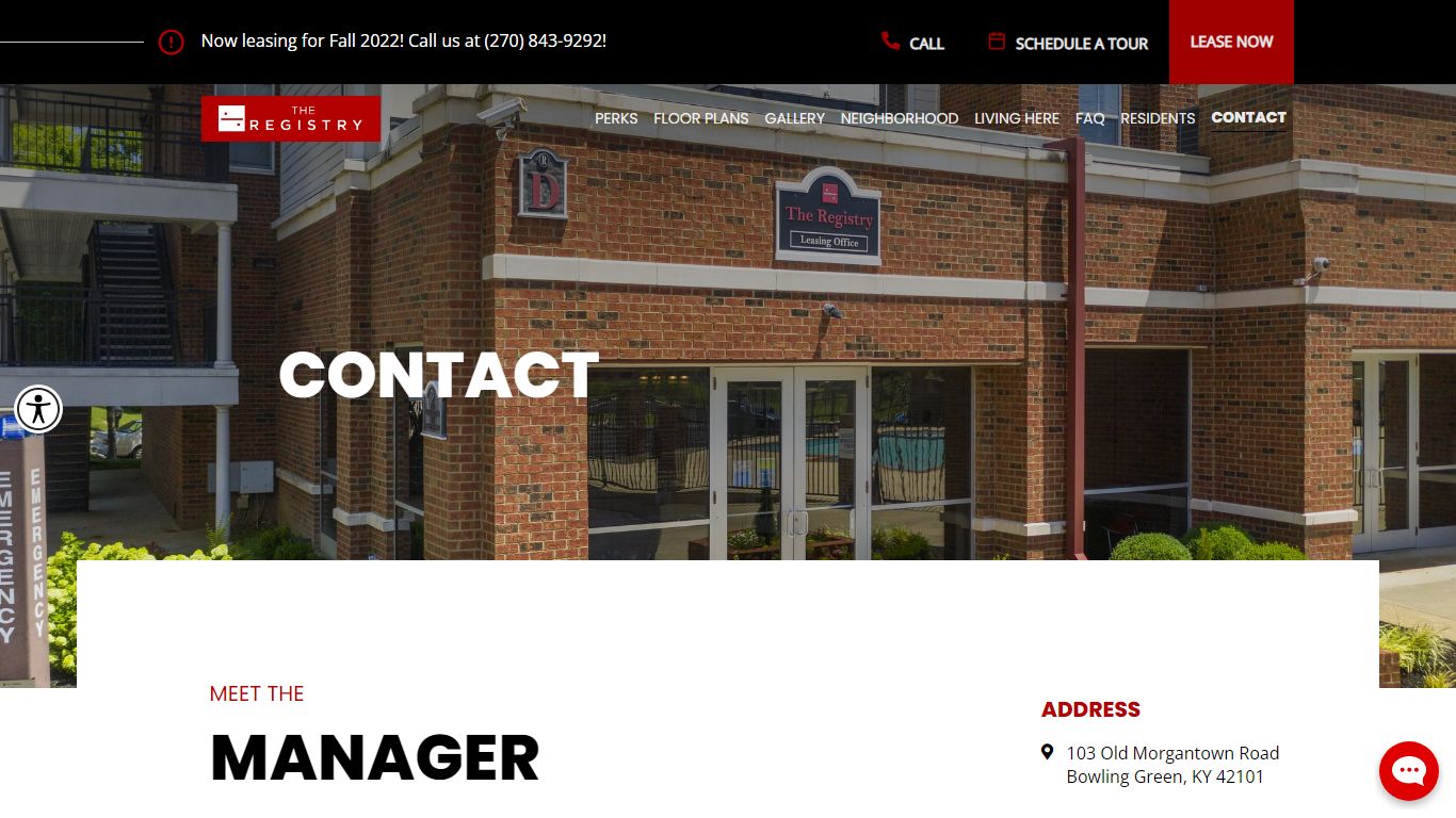 Contact | Registry at Bowling Green