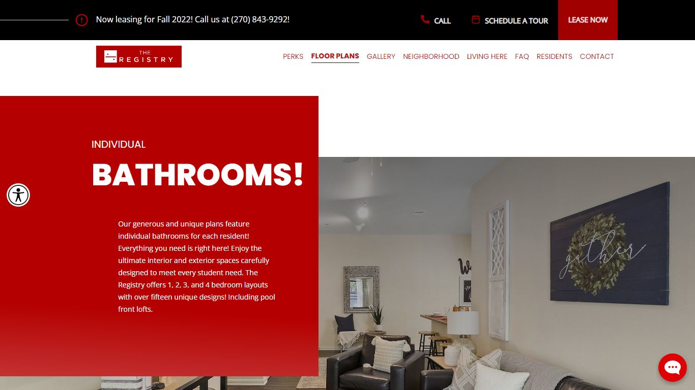 Floor Plans | Registry at Bowling Green